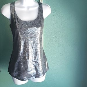 Limited M sequin gray-blue tank